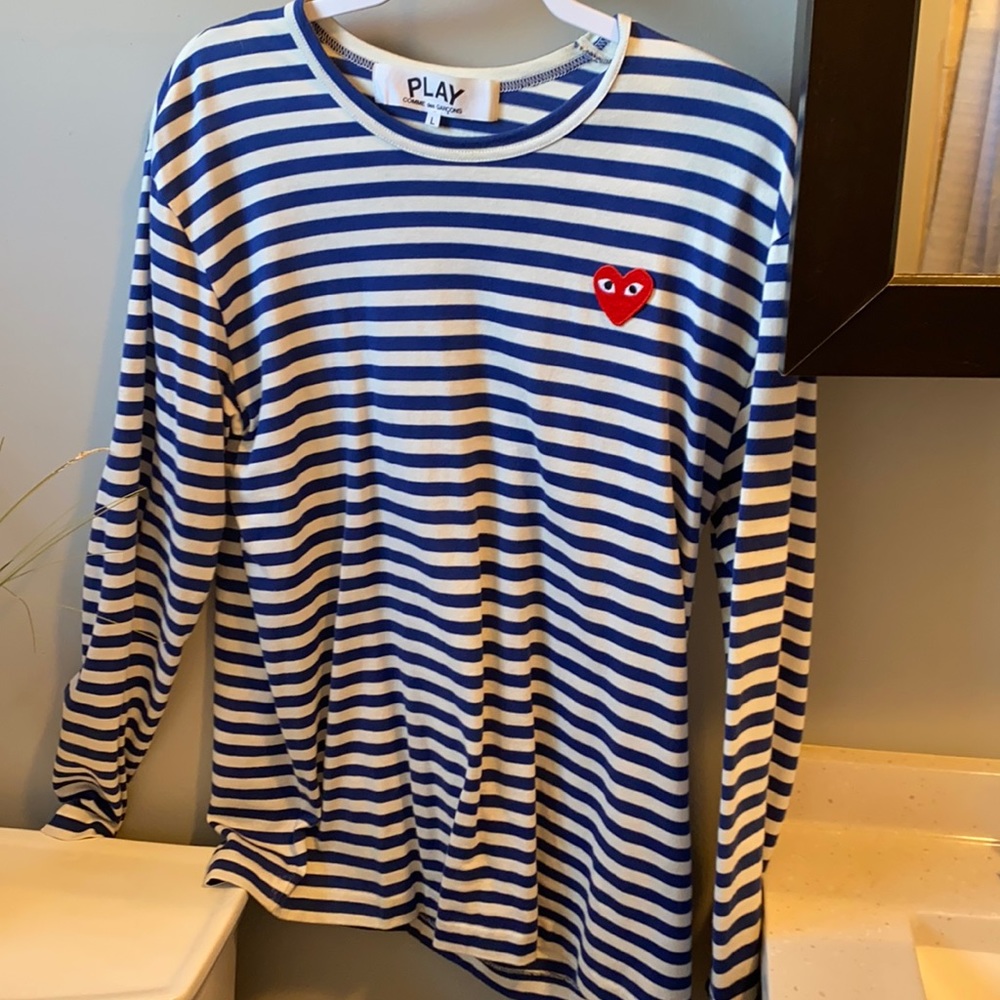 CDG play striped longsleeve